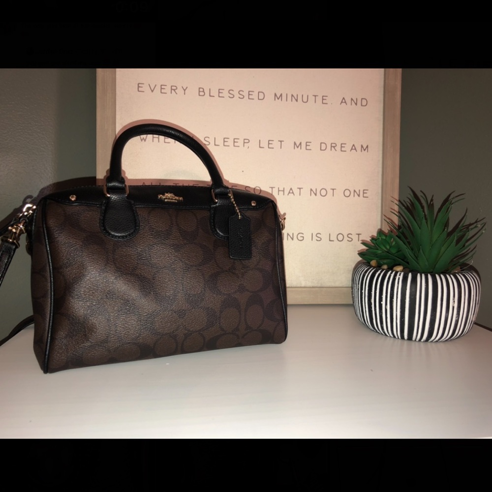 Dark brown Coach purse